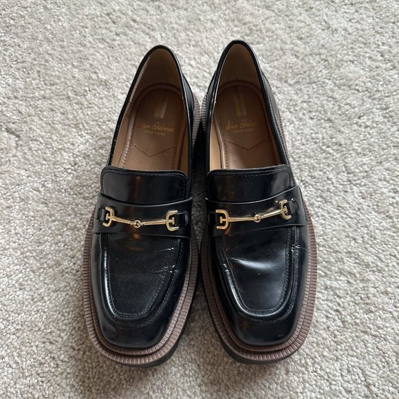 Sam Edelman Gold Hardware Loafers - Picture 1 of 2